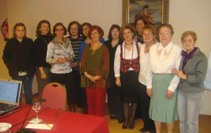  Las doce mujeres que participaron en las jornadas celebradas en Madrid.