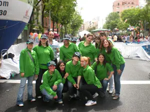 Algunos de los voluntarios que participaron en la jornada.