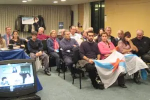  El asistentes siguieron la videoconferencia. 