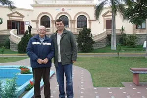  Jesús Lobo –a la izquierda-, junto a Ricardo Cortés, director de la Fundación.