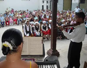  La música protagonizó buena parte de la celebración de la colectividad asturiana.