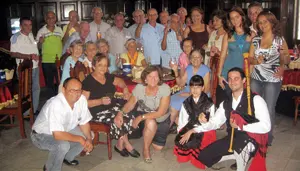  Un momento de la celebración de la Peña.