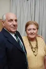 Victoriano Alonso y su esposa.