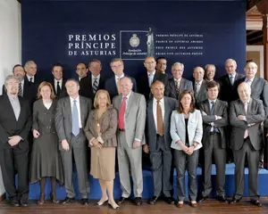 Los miembros del jurado del Premio Príncipe de Asturias de Comunicación y Humanidades.