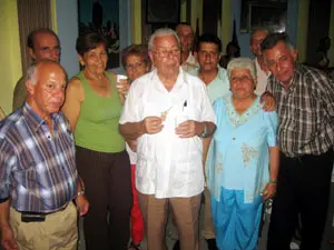 González festejó junto a los presidentes de delegaciones provinciales y municipales.