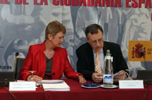 Consuelo Rumí y Francisco Ruiz, durante la inauguración del Consejo.