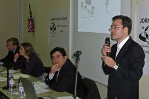José Luis Caravías, durante su intervención.