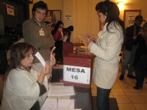 Recuento de los votos.