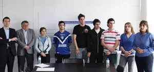  Los jóvenes fueron recibidos por las autoridades del Principado.