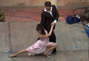 Un momento del espectáculo que se pudo presenciar en el Patio del Palacio de los Guzmanes de León.