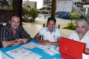 Adriano García Fernández, Daysi Mocharrachif y Manuel Sinde Porto, vicepresidente, secretaria ejecutiva y presidente, fueron los encargados de custodiar los ingresos de la romería.