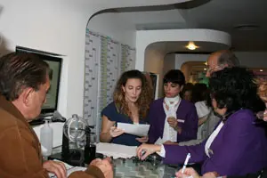 Los representantes de las sociedades estuvieron durante el sorteo del cronograma.
