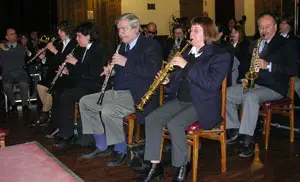   Un momento de la actuación en el Centro Asturiano de Buenos Aires. 