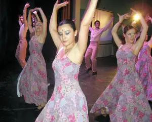  Una de las actuaciones del Ballet Río Negro en Cinco Saltos.