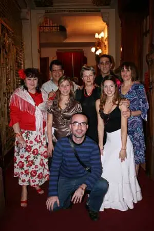  Integrantes de la Comisión de Cultura, organizadora del evento: Elisa Rodríguez, presidenta, y Patricia Marcos, Carlos Pérez Villamil, Daniel Blanco; Teresa Pla, Ana Bocutti, Vistoria Gallo, José Bermúdez, Edith Polan y Blanca Cortes.
