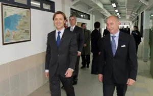  Santiago Camba -a la dcha.-, durante su &uacute;ltima visita a Argentina. 