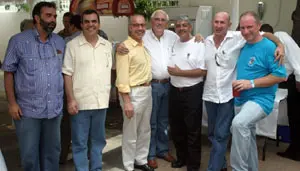 Algunos de los asistentes a la Romería Asturiana organizada por el Centro Asturiano de Santo Domingo. 