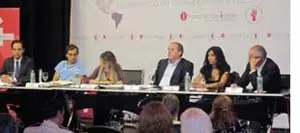 La mesa que analizó ‘La influencia de los medios de comunicación españoles en EE UU’.