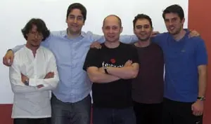 Integrantes de la directiva de la asociación ‘Xuventude Galega en Europa’.