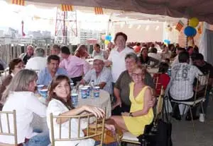 Celebración de las Fallas en marzo de 2009, organizada por Asoval.