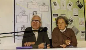 Anisia Miranda, junto a Neira Vilas.