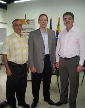 Los tres consejeros generales titulares por Venezuela: Lorenzo Javier Rollo, Francisco Javier Lorenzo y Francisco José Correa, todos de CC.
