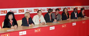  La Junta Directiva del PSOE Europa que salió de su octavo congreso.