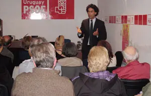 Pedro Zerolo, en un momento de su intervencion.