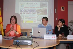 Un momento de la charla.