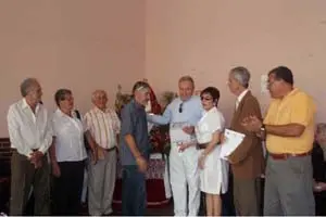 En el acto aniversario se entregó un reconocimiento a Fernando Díaz Rodríguez, ‘El Guanche’.