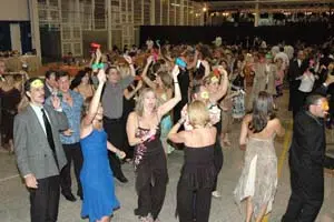 Una de las fiestas navideñas del Grupo Unión, celebradas en la Pista Techada.