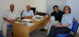 Un momento de la reunión.