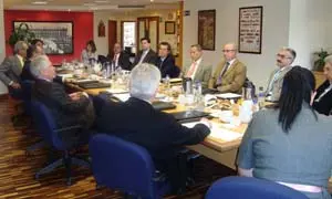  Un instante de la reunión.