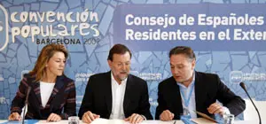  Mariano Rajoy y María Dolores de Cospedal presidieron, junto a Alfredo Prada, la reunión del Consejo de Españoles Residentes en el Exterior durante la Convención del partido del pasado día 14.