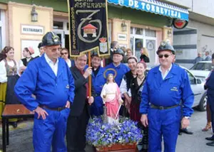 Celebración de Santa Bárbara en el Centro Asturiano de Torrevieja.