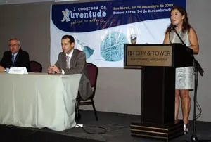 Beatriz Mato, durante su comparecencia en el acto de clausura del Congreso. 