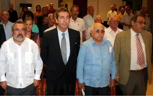 De izquierda a derecha, Pedro Martínez, Manuel Cacho, Antonio Fidalgo y Pablo Barrios.