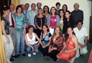 Foto de grupo de los participante en el curso de lengua gallega en Valpara&iacute;so. 