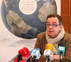  Antonio Aguar&oacute;n, durante la presentaci&oacute;n de la campa&ntilde;a.