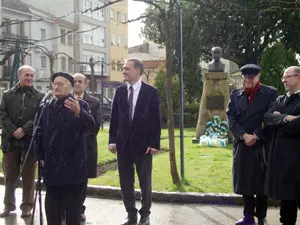  Un momento del acto en Rianxo.