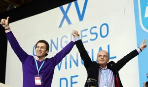  Feij&oacute;o y Baltar Blanco, tras la elecci&oacute;n de este &uacute;ltimo como presidente del PP de Ourense.