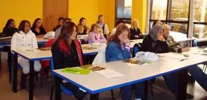  Un grupo de alumnos del seminario de Lugo.