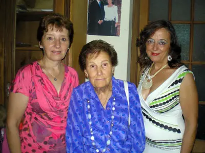 Mabel Hernández, Benedicta Gutiérrez y Elsa Cuesta.