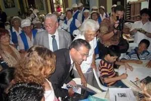 Paulino Rivero, durante una visita a Cuba en noviembre de 2007.