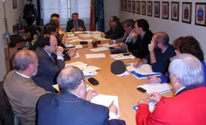  Los miembros de la Comisión Delegada, durante la reunión de la semana pasada.