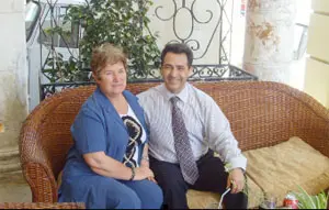 José Luis Beato y María Concepción Rico, durante su encuentro.
