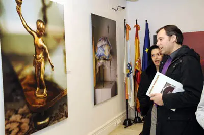  Un momento de la exposici&oacute;n en la Casa de Galicia.