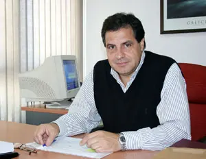Juan Domingo Rodríguez, en su despacho.