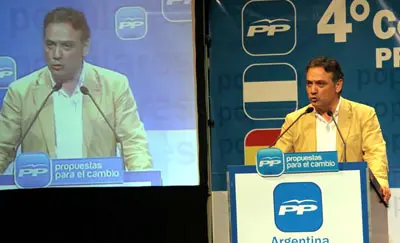  Alfredo Prada, en su intervenci&oacute;n en el c&oacute;nclave de los &lsquo;populares&rsquo; en Argentina.