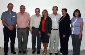 Parte de la nueva Junta Directiva. 